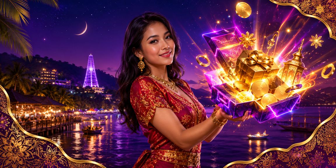 Wanita berbaju batik menyemak odds perlawanan borneo77 di Langkawi dengan selesa
